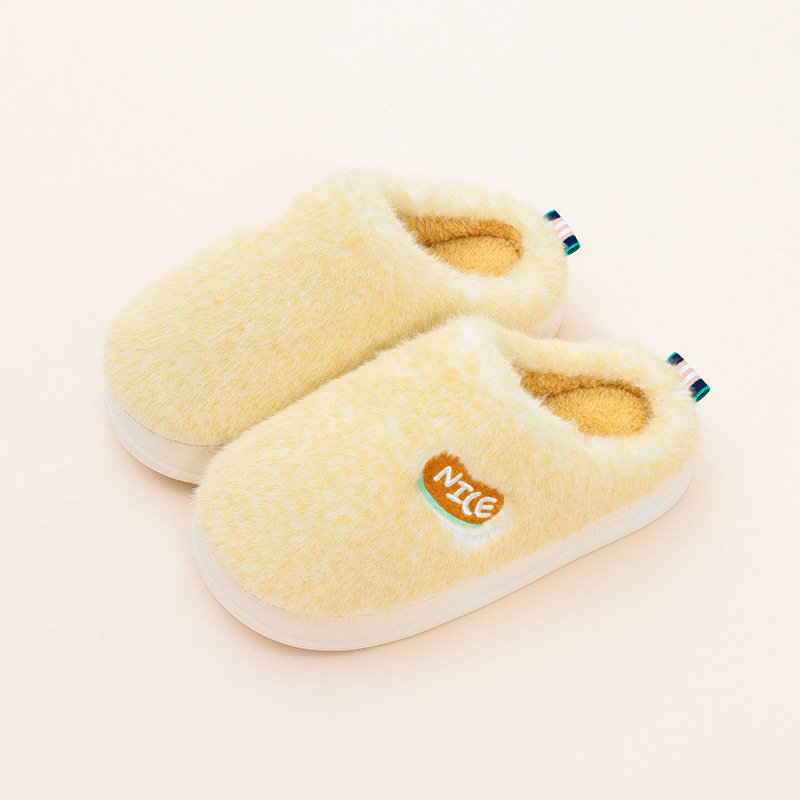 2023 Soft House Slippers Autumn ug Winter Non-slip Bag-ong-soled Warm Couple Style Cotton Home Shoes