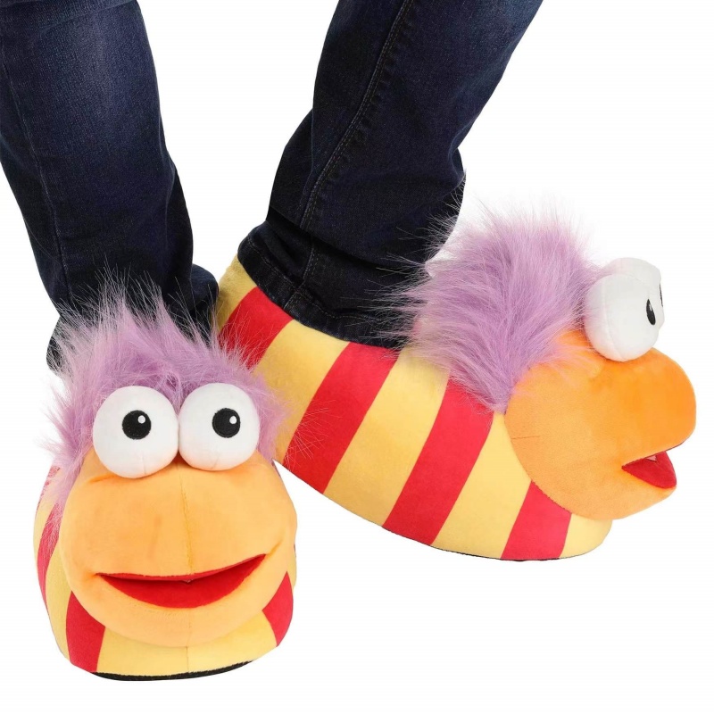 Mayorista de adultos Fraggle Rock Gobo zapatillas de felpa para exteriores