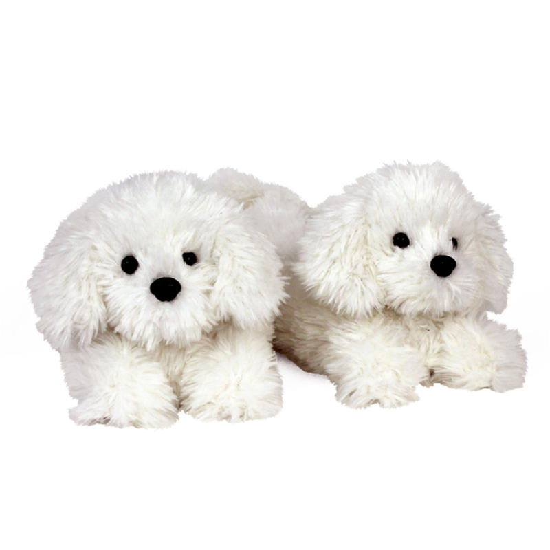 Custom Color Cute Animal Bichon Frize Plush ჩუსტები