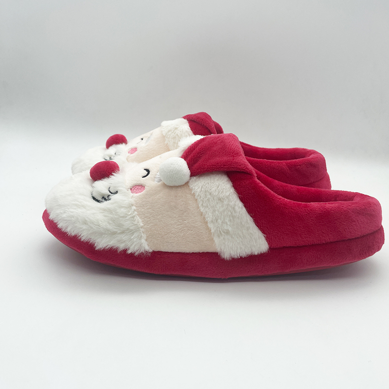 New Arrivals Christmas Xmas Grandpa Plush Slippers Family Gifts Home Bedroom Indoor Shoes