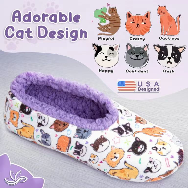 Fuzzy Animal Slippers សម្រាប់នារី ២