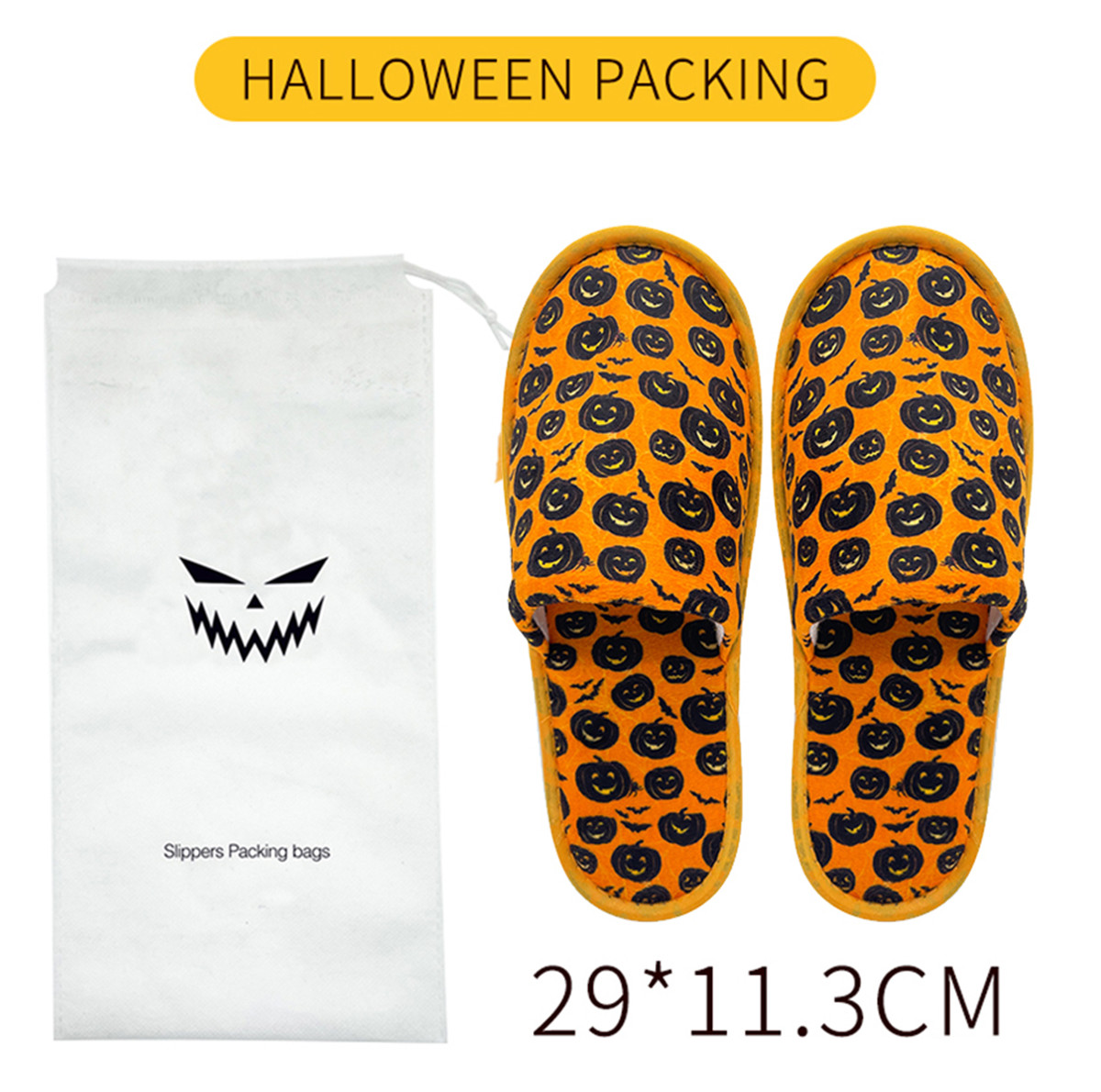 Pantofole per hotel a tema di Halloween Eva-4