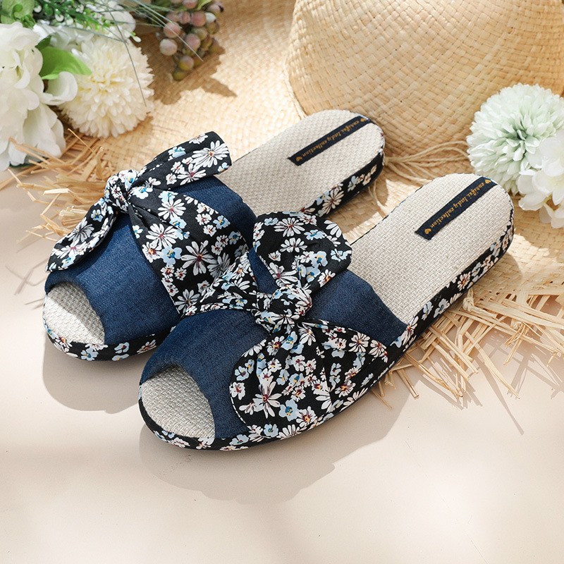 House Cloth Art Slippers Ladies Spring and Autumn Indoor Ladies Style Floor