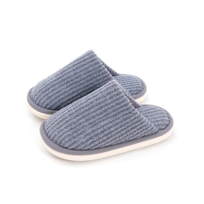 Pantuflas de algodón cálidas para mulleres e homes, pantuflas antideslizantes de espuma viscoelástica para interiores e exteriores