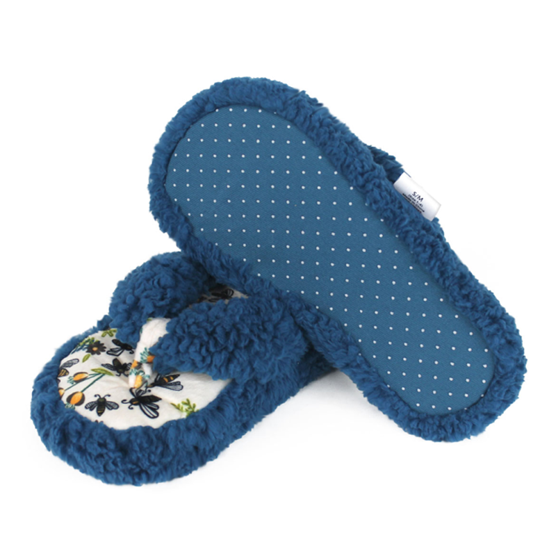 Puguh Hiji Flip-Flop Ratu Nyiruan Spa Slippers pikeun Awéwé Awéwé Fuzzy House Slippers