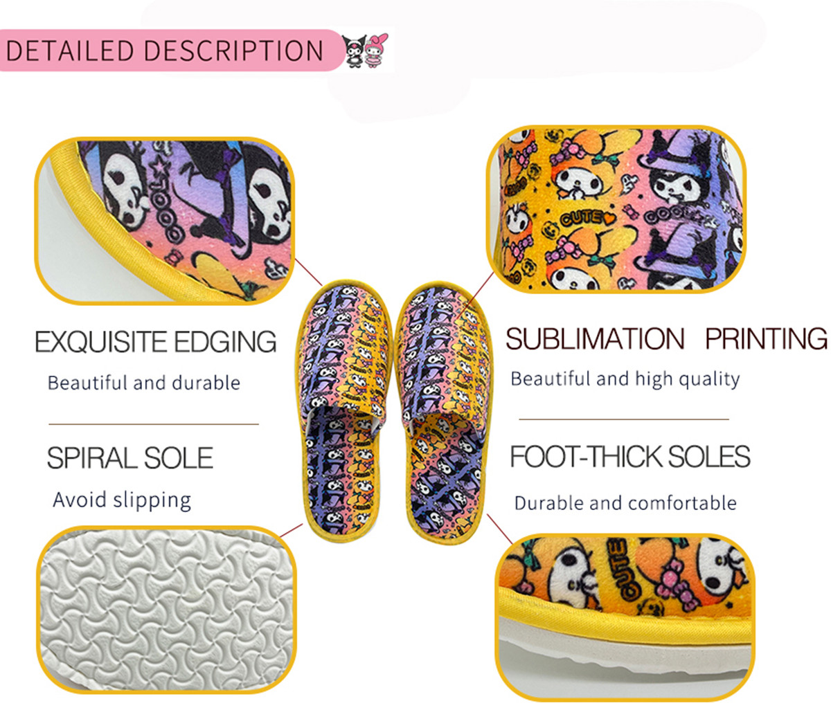 Sanrio Theme House Hotel EVA Slippers -3