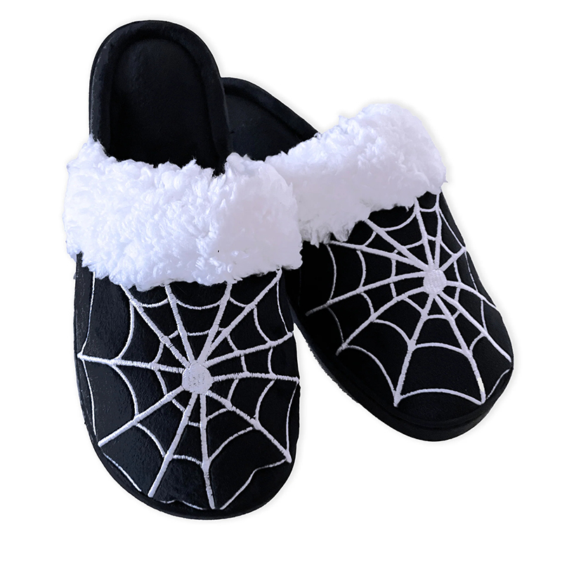 Unisex Factory Cute Spiderweb Slippers ສັດ Funny Plush Toy Slippers