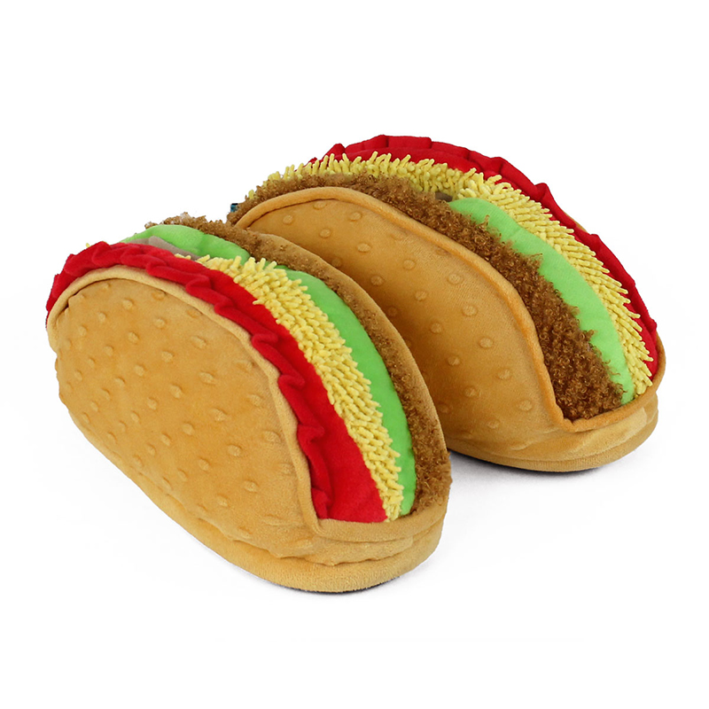 Unisex Funny Coddies Taco Tøfler Nyhet Komfortabel Pantuflas Gag Gave Menn Kvinner & Barn