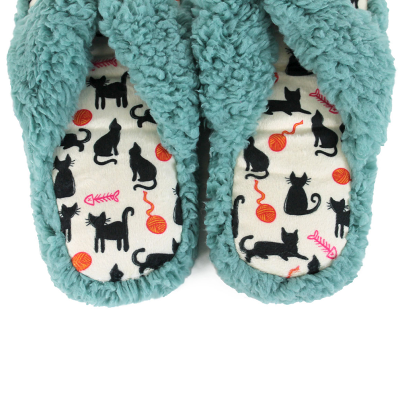 Яклухт Cat Nap Spa slippers танбал як Flip Flop Home Sandals