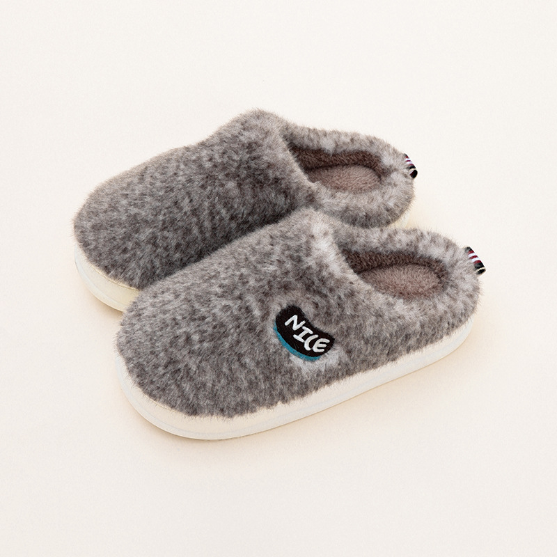 Froulju Winter Indoor Fuzzy Slippers Furry Slippers Soft Insole Home Shoes
