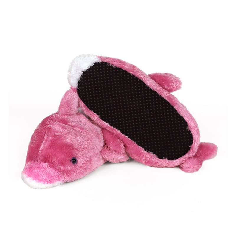 Härliga Factory Pink Dolphin Animal Slippers Animal House Skor