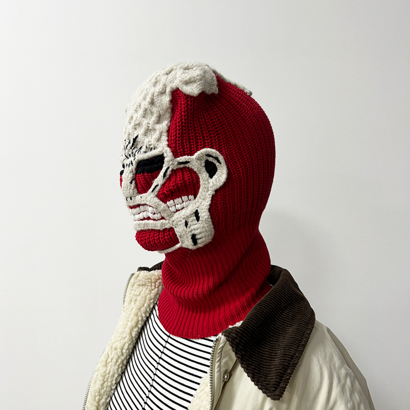 2024 New Design Attack on Titan Knitted Mask Hat