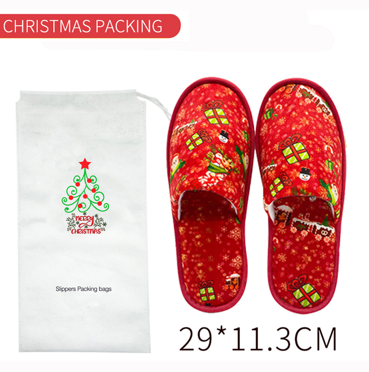 Christmas theme house hotel slippers Eva-4