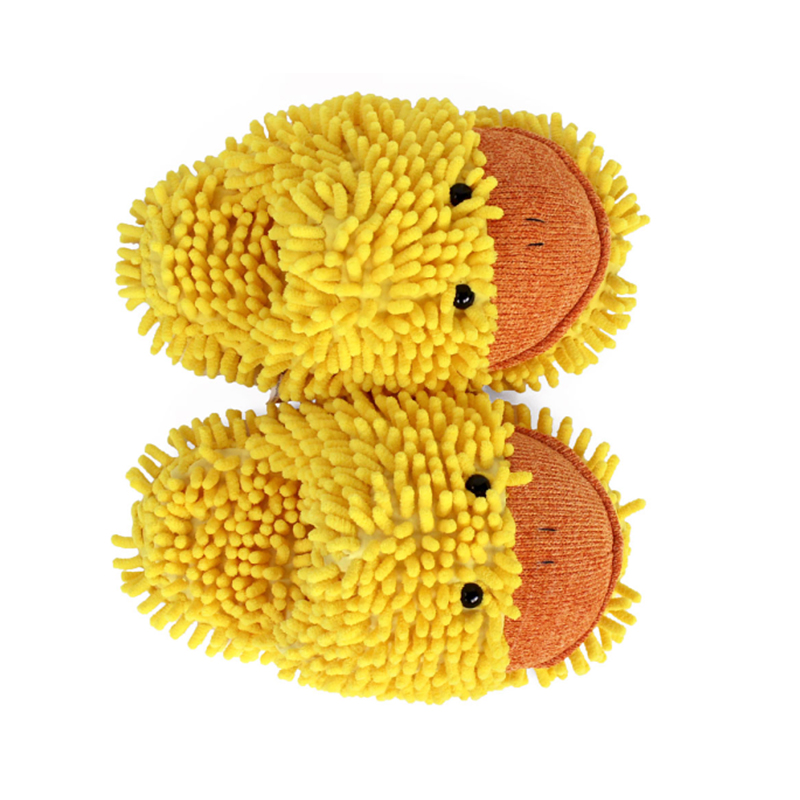 Factory Price Fuzzy Duck Message Plush Slippers Bedroom Shoe Slide for Children Kids