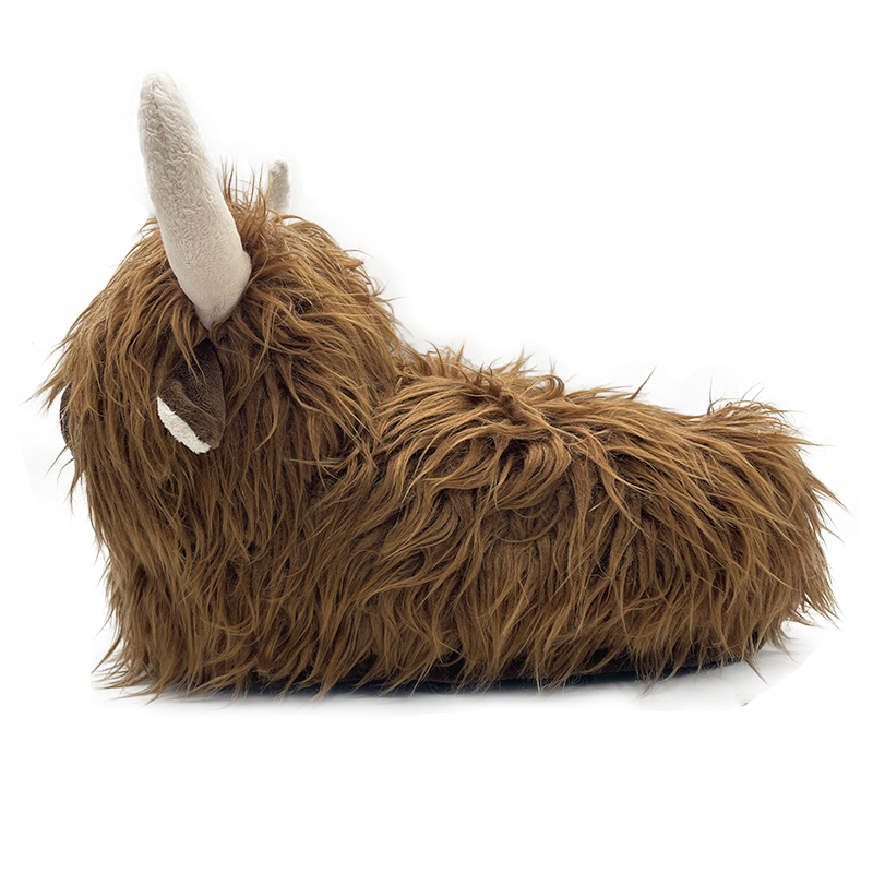 Highland cow slippers9