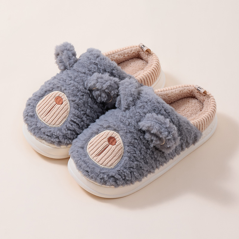 New Style Household Winter Cotton Slippers for Women Plush Cartoon Indoor Home slippers