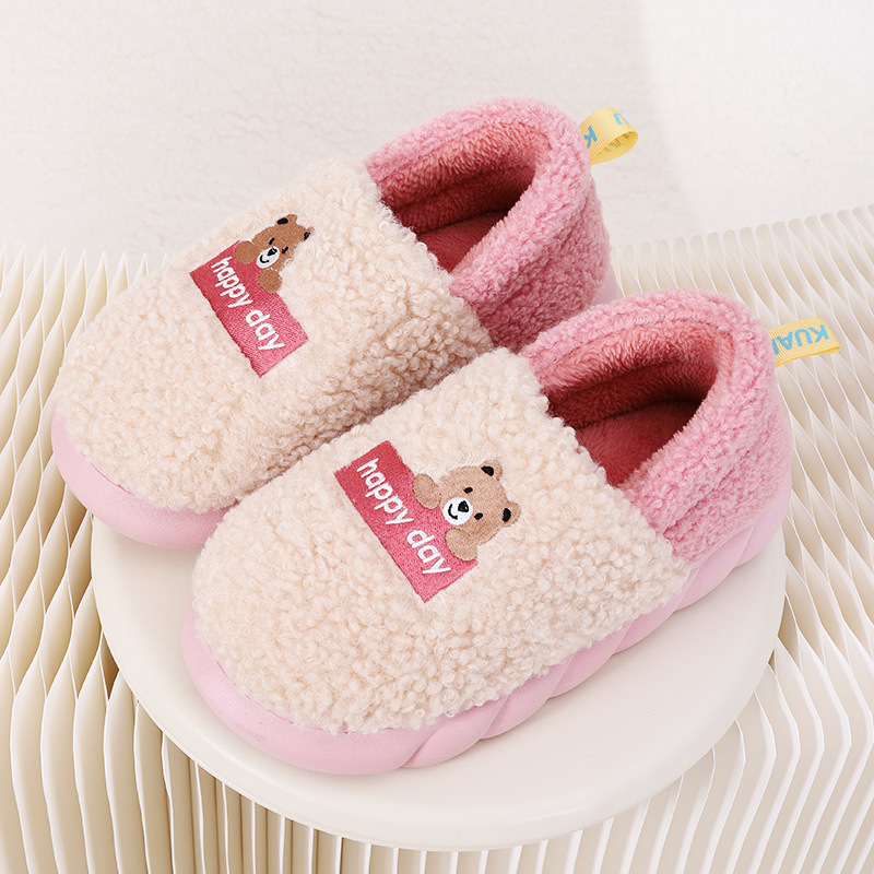 2023 Non-slip Comfy Cotton Slippers for Couple Men's Household Striped Winter Indoor Soft House Shoes