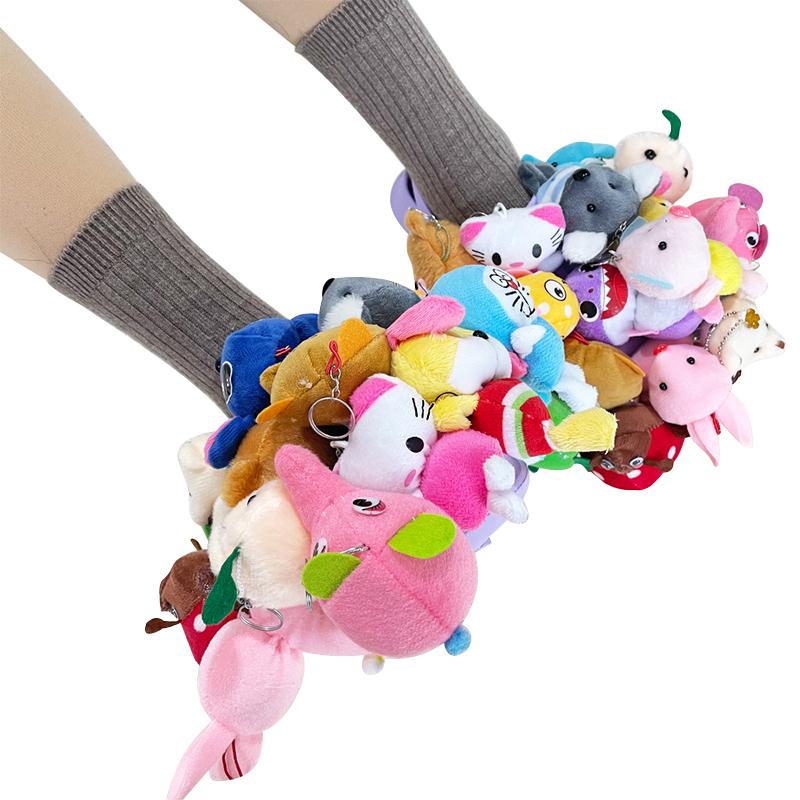 Custom Cute Anti-slip Plush Toys Slippers for Child Adult